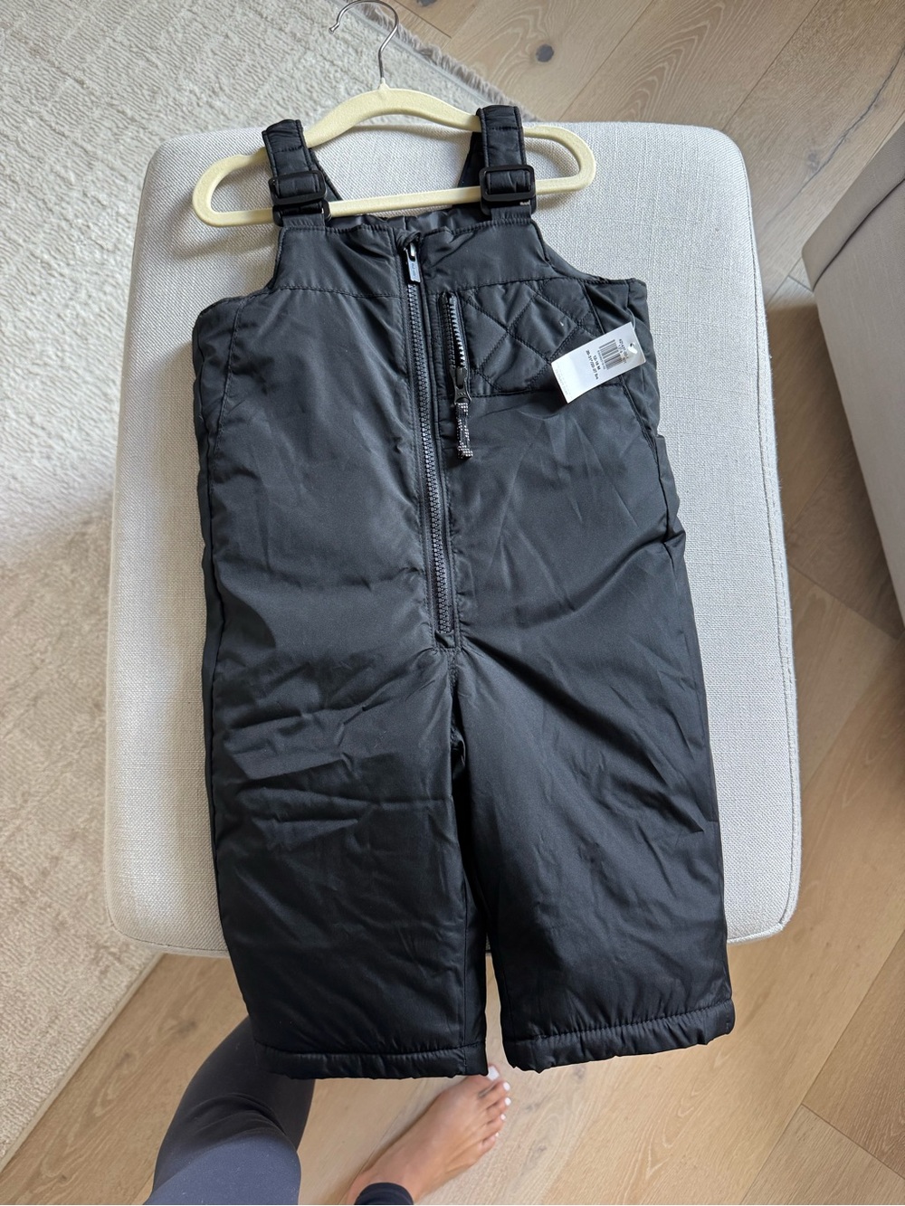 Old Navy Black Kids Snow Bib Overalls 12-18mo
